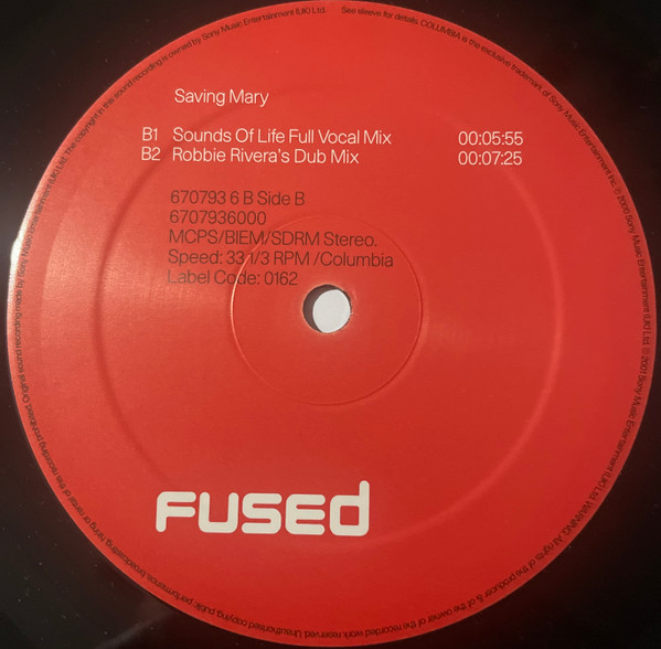 Fused - Saving Mary | Columbia (670793 6) - 3