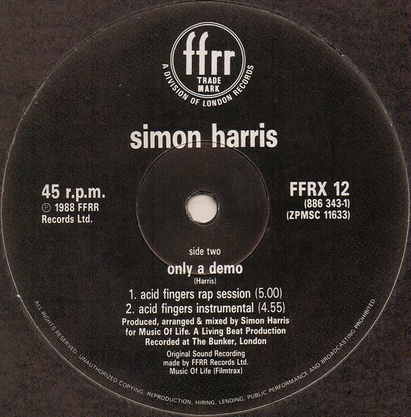 Simon Harris - Here Comes That Sound | FFRR (FFRX 12) - 4
