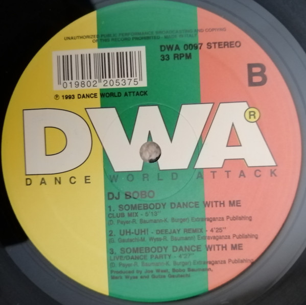 D.J. BoBo - Somebody Dance With Me (Remixes) | DWA (Dance World Attack) (DWA 00.97) - 3