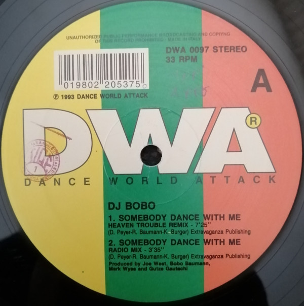 D.J. BoBo - Somebody Dance With Me (Remixes) | DWA (Dance World Attack) (DWA 00.97) - 2