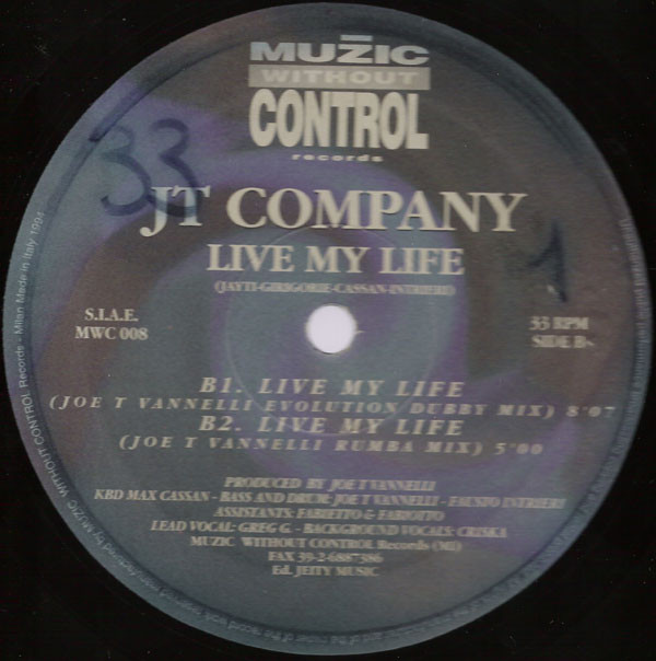 JT Company - Live My Life | Muzic Without Control Records (MWC 008) - 4