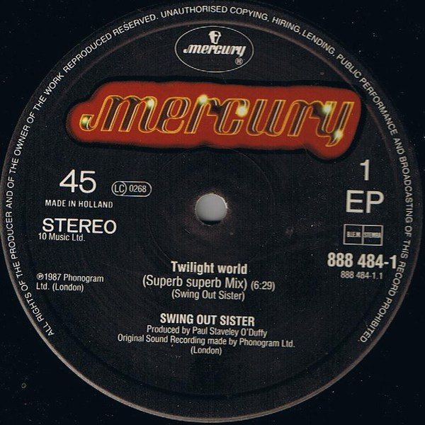 Swing Out Sister - Twilight World | Mercury (888 484-1) - 2 Swing Out Sister - Twilight World | Mercury (888 484-1) - 2