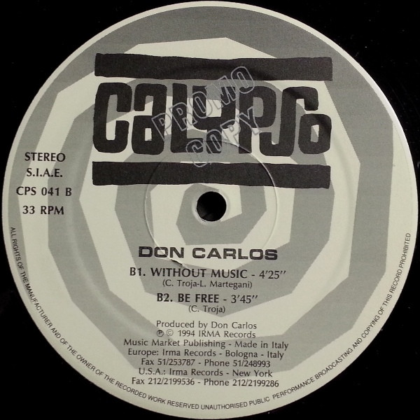 Don Carlos - Aqua | Calypso Records (CPS 041) - 2