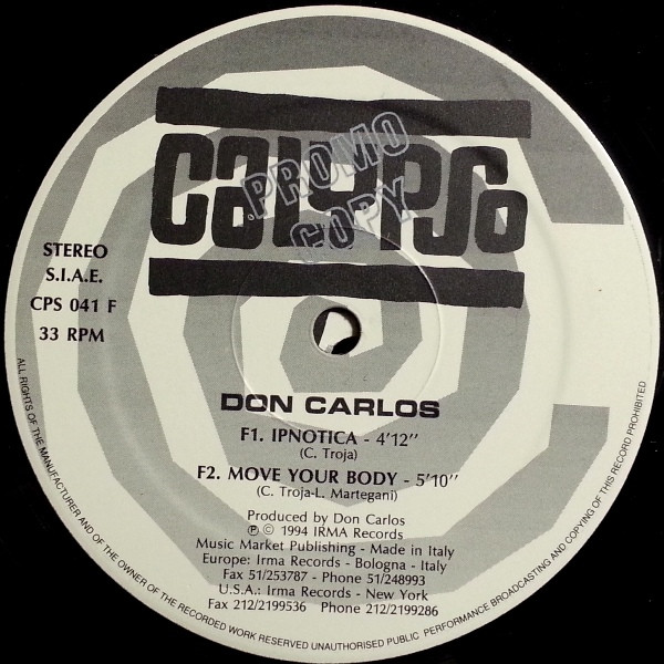 Don Carlos - Aqua | Calypso Records (CPS 041) - 6