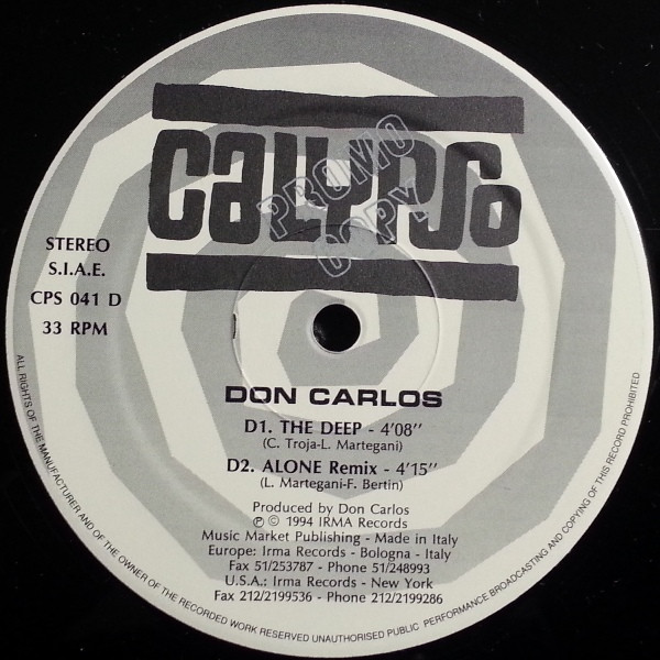 Don Carlos - Aqua | Calypso Records (CPS 041) - 4