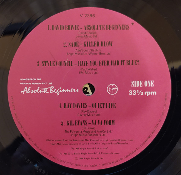 Absolute Beginners - The Musical (Songs From The Original Motion Picture)