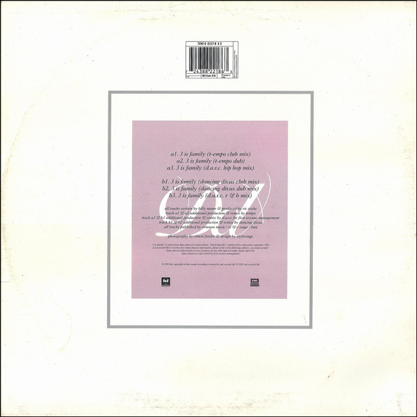 Dana Dawson - 3 Is Family | EMI United Kingdom (7243 8 82218 6 3) - 2
