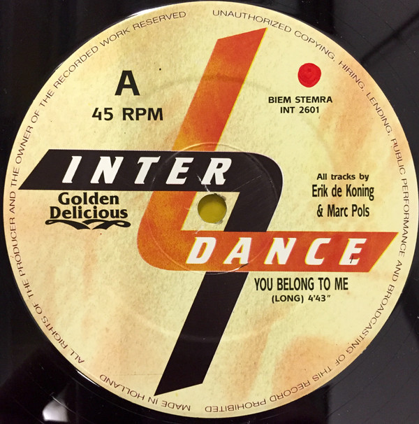 Golden Delicious - You Belong To Me | Interdance Records (INT 2601)