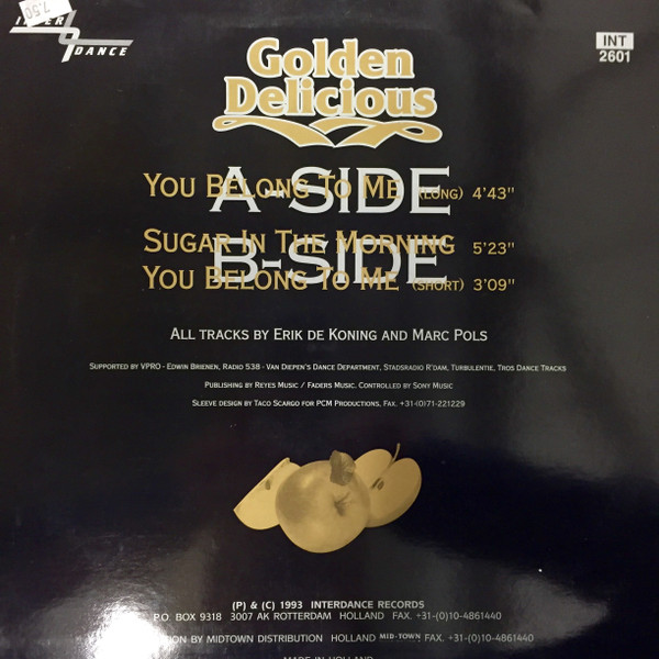 Golden Delicious - You Belong To Me | Interdance Records (INT 2601) - 4 Golden Delicious - You Belong To Me | Interdance Records (INT 2601) - 4