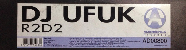 DJ Ufuk - R2D2 | Adrenalinica Records (AD00800) - 3