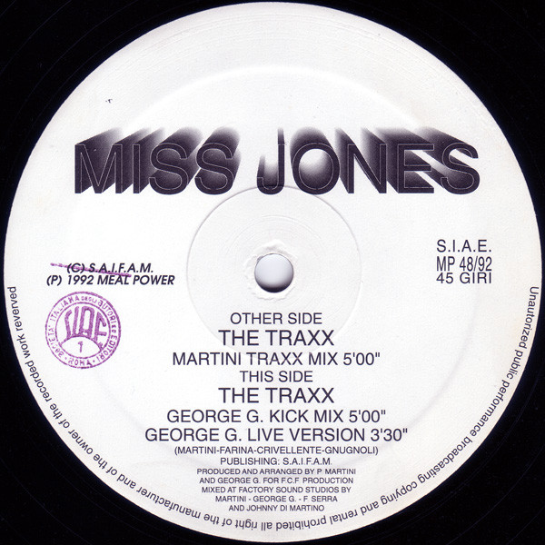Miss Jones - The Traxx | New Meal Power (MP 48/92) - main