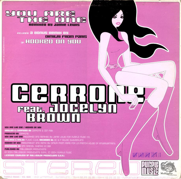 Cerrone Feat. Jocelyn Brown - You Are The One | Purple Music (PM 022) - main Cerrone Feat. Jocelyn Brown - You Are The One | Purple Music (PM 022) - main