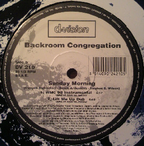 Backroom Congregation - Sunday Morning | D:vision Records (DV 210)