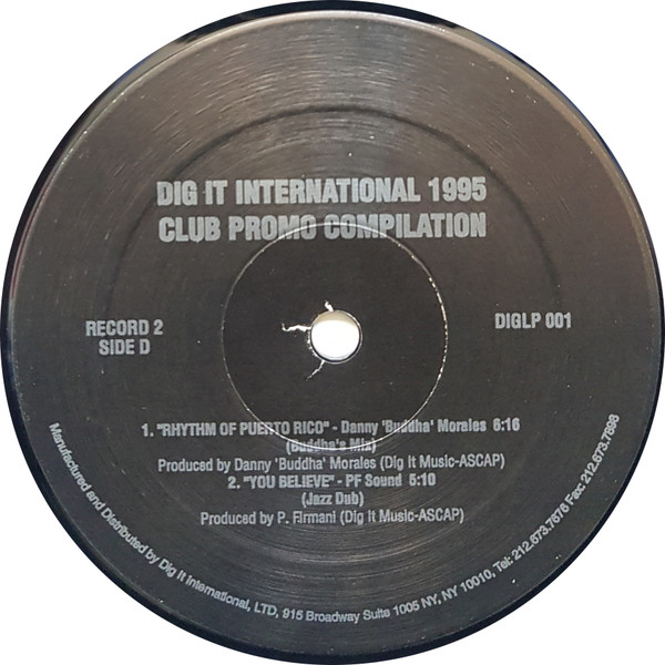 Various - Dig It International 1995 Club Compilation | Dig It International (DIGLP 001) - 3