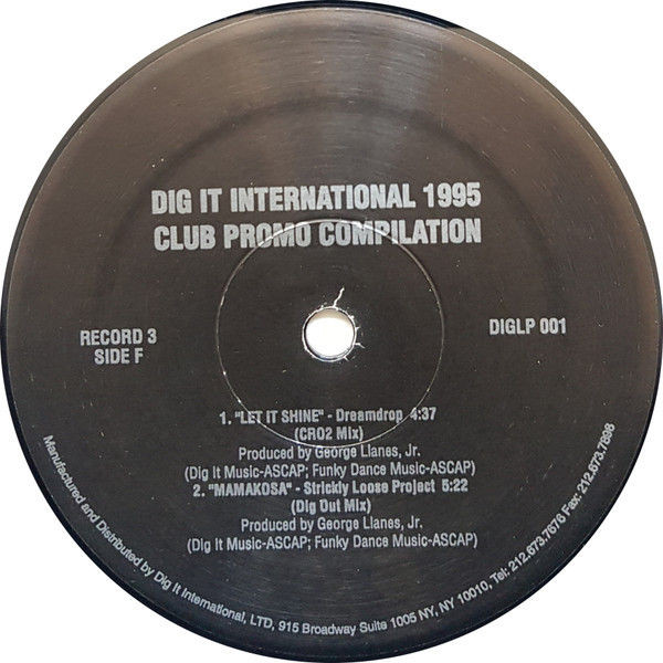 Various - Dig It International 1995 Club Compilation | Dig It International (DIGLP 001) - 7