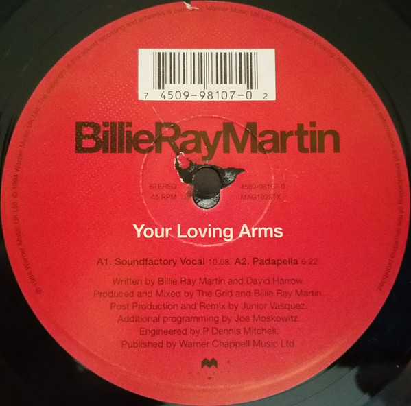 Billie Ray Martin - Your Loving Arms | Magnet (MAG1028TX) - 3