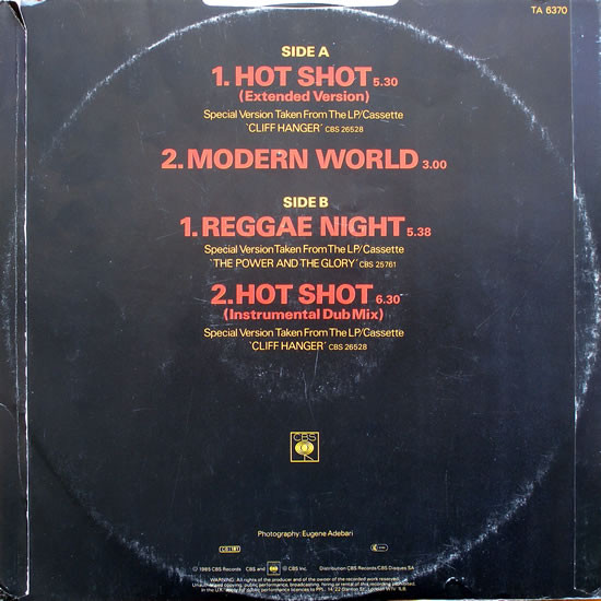 Jimmy Cliff - Hot Shot | CBS (TA 6370) - 2