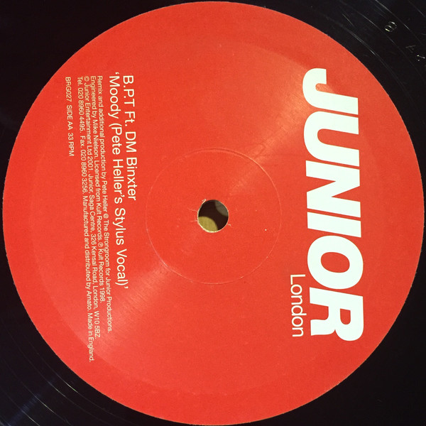 B.P.T. Feat. DM Binxter - Moody | Junior London (BRG027) - 4 B.P.T. Feat. DM Binxter - Moody | Junior London (BRG027) - 4