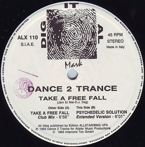 Dance 2 Trance - Take A Free Fall | Dig It Al Mark (ALX 110) - 3 Dance 2 Trance - Take A Free Fall | Dig It Al Mark (ALX 110) - 3