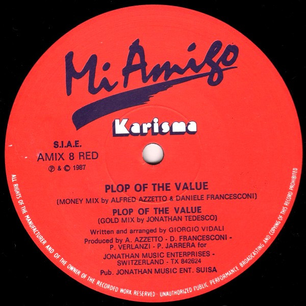 Karisma - Plop Of The Value | Mi Amigo (AMIX 8 RED) - main