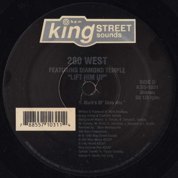 280 West Featuring Diamond Temple - Lift Him Up | BPM King Street Sounds (KSS 1031) - 5 280 West Featuring Diamond Temple - Lift Him Up | BPM King Street Sounds (KSS 1031) - 5