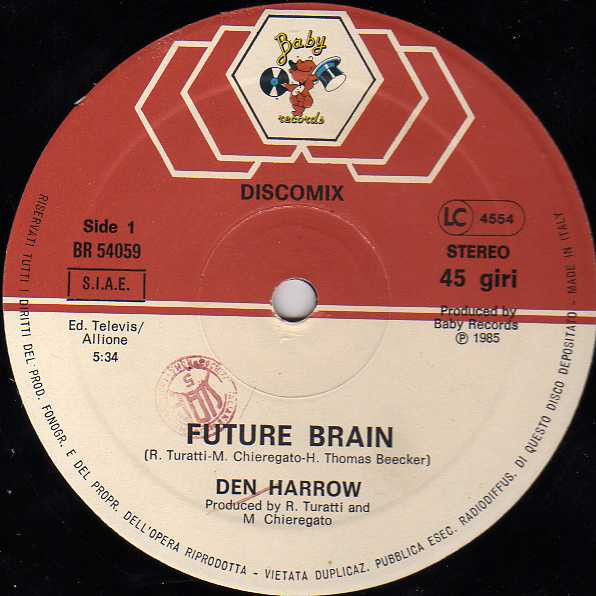 Den Harrow - Future Brain | Baby Records (BR 54059) - 3