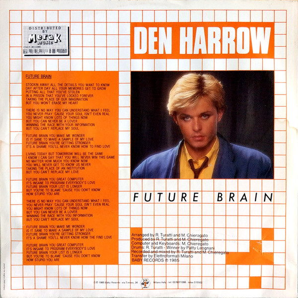 Den Harrow - Future Brain | Baby Records (BR 54059) - 2
