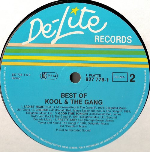 Kool & The Gang - Best Of Kool & The Gang | De-Lite Records (827 775-1 ME) - 4 Kool & The Gang - Best Of Kool & The Gang | De-Lite Records (827 775-1 ME) - 4