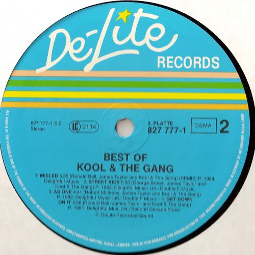 Kool & The Gang - Best Of Kool & The Gang | De-Lite Records (827 775-1 ME) - 6 Kool & The Gang - Best Of Kool & The Gang | De-Lite Records (827 775-1 ME) - 6