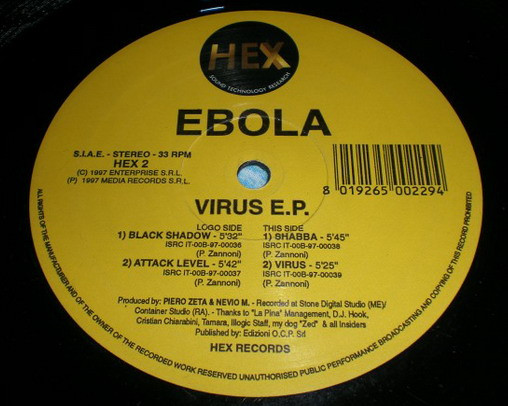 Ebola - Virus E.P. | Hex Sound Technology Research (HEX 2) - 2 Ebola - Virus E.P. | Hex Sound Technology Research (HEX 2) - 2
