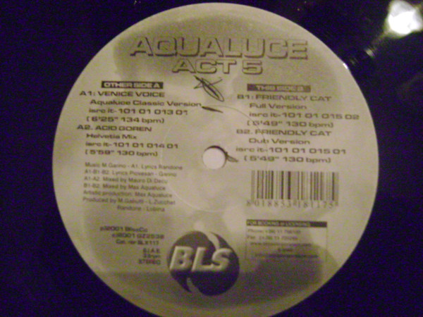 Aqualuce - Act 5 | BLS Records (BLX 117) - main