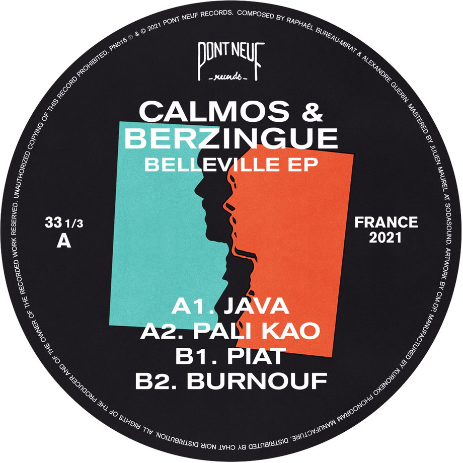 Calmos & Berzingue - Belleville EP | Pont Neuf Records (PN015) - 3