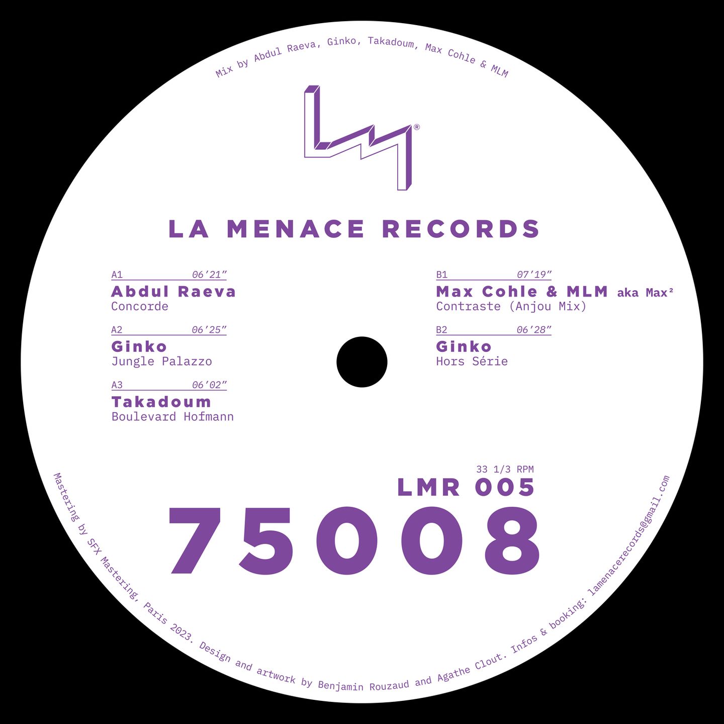 Various - 75008 | La Menace Records (LMR005)