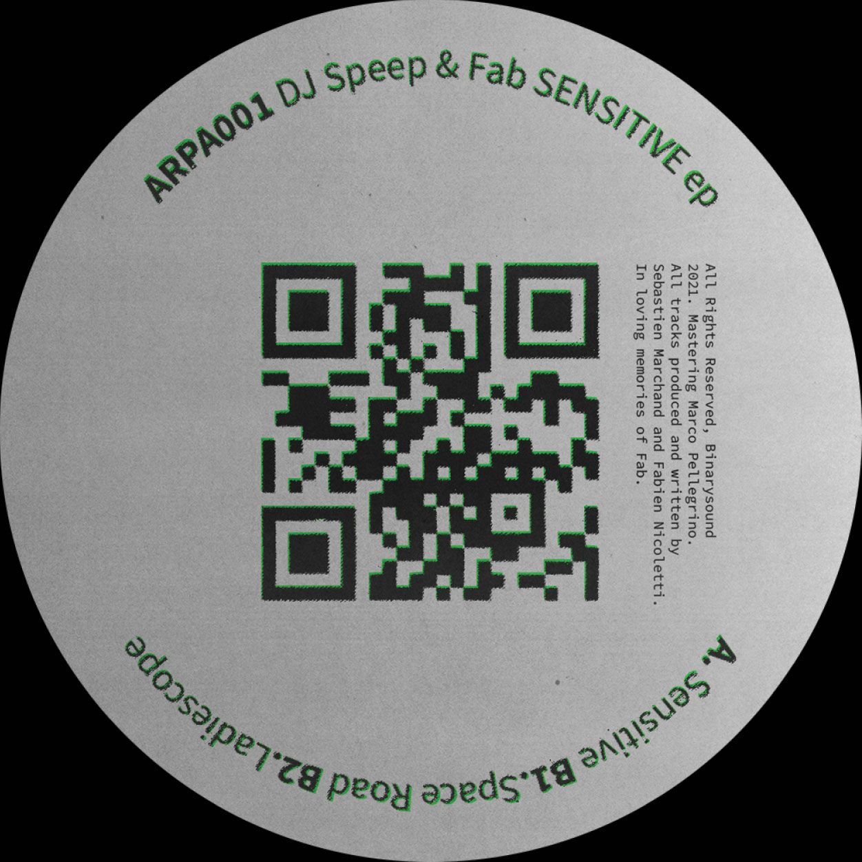 DJ Speep  &  Fab - Sensitive EP | Arpanet (ARPA001) - main