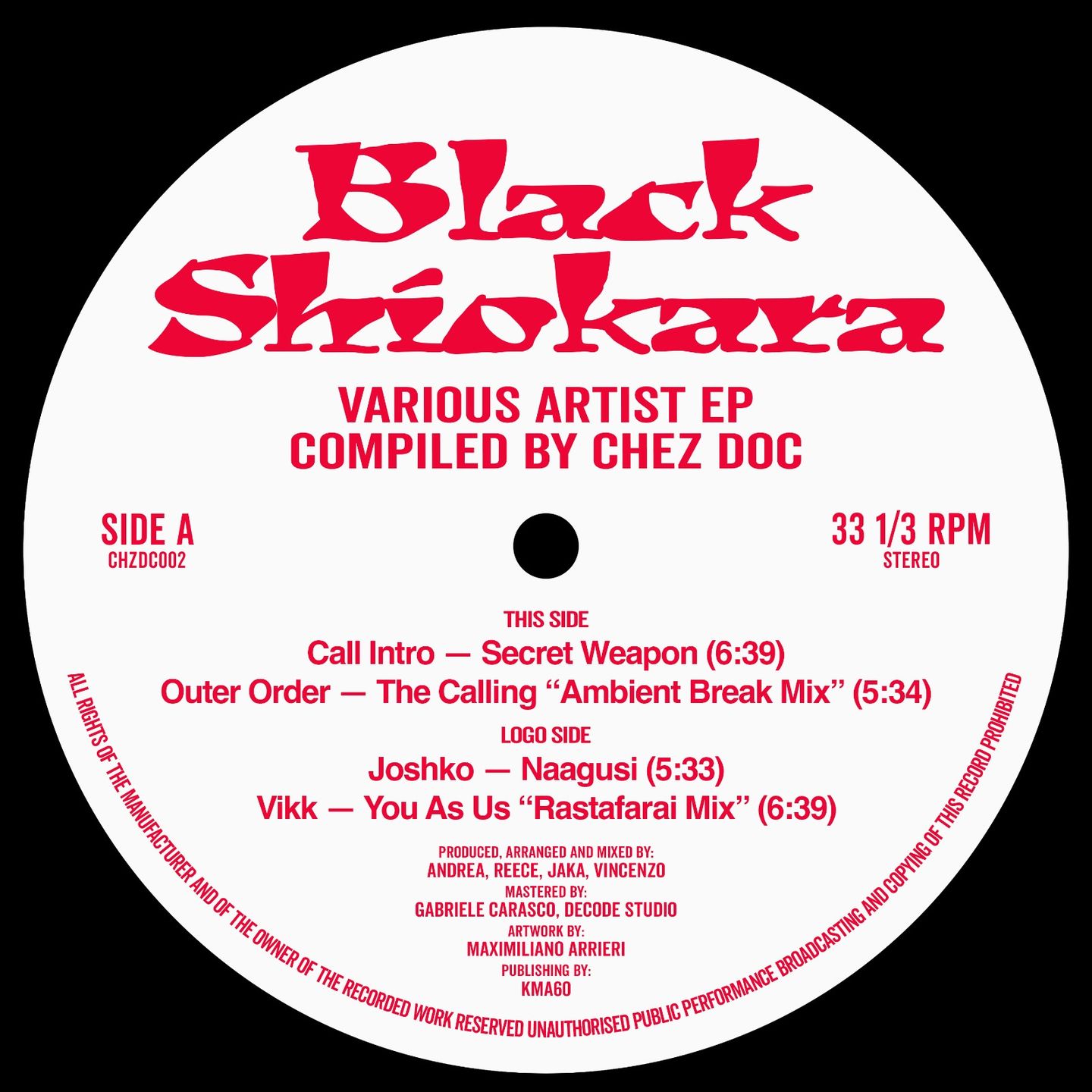 Various Artists - Black Shiokara | Chez Doc (CHZDC002) - main