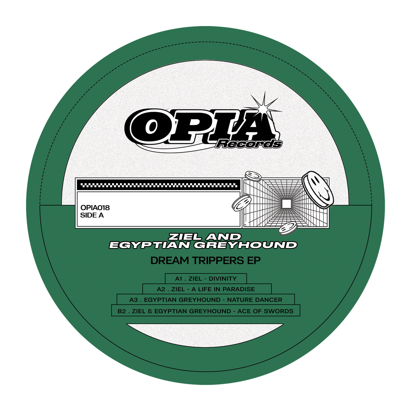 Ziel & Egyptian Greyhound - Dream Trippers EP | Opia (OPIA018) - main Ziel & Egyptian Greyhound - Dream Trippers EP | Opia (OPIA018) - main