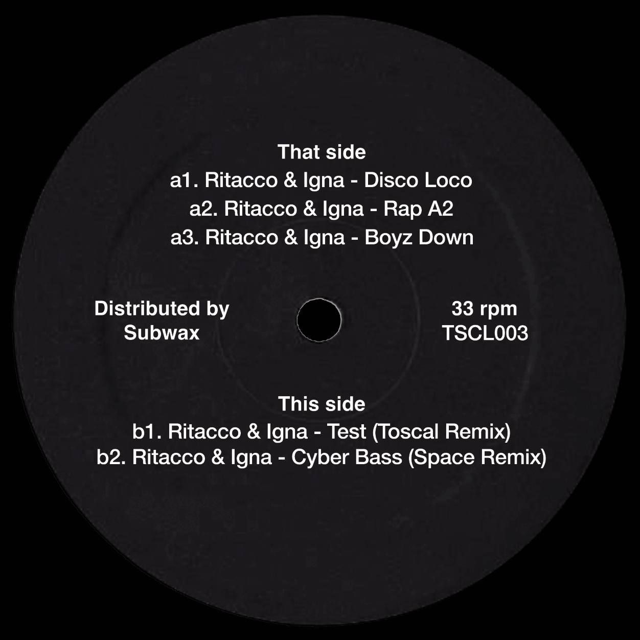 Santiago Ritacco & Igna - TSCL003 | Toscal Records (TSCL003) - 2 Santiago Ritacco & Igna - TSCL003 | Toscal Records (TSCL003) - 2