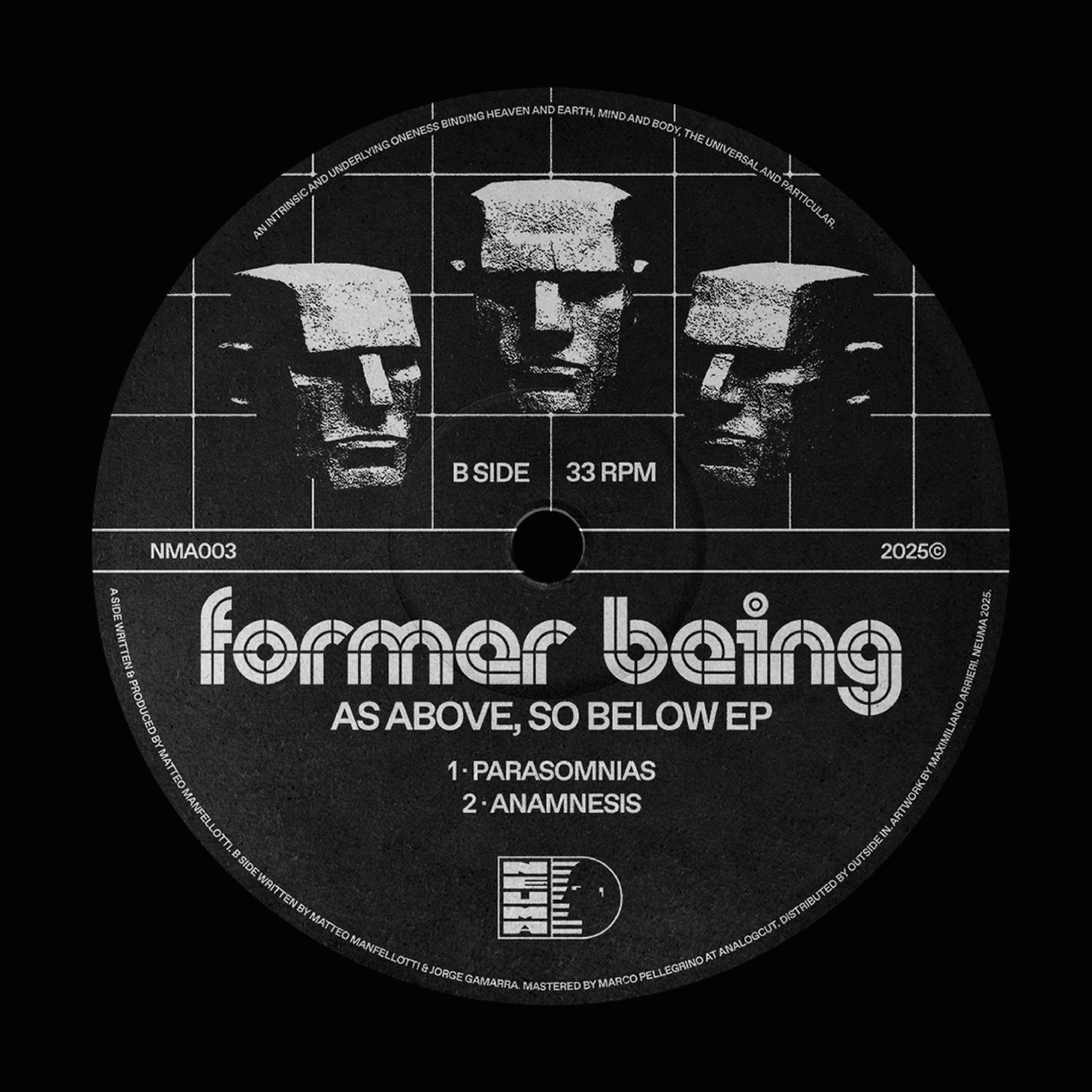 Waveratio 618  &  Former Being - As Above, So Below EP | Neuma Records (NMA003) - main