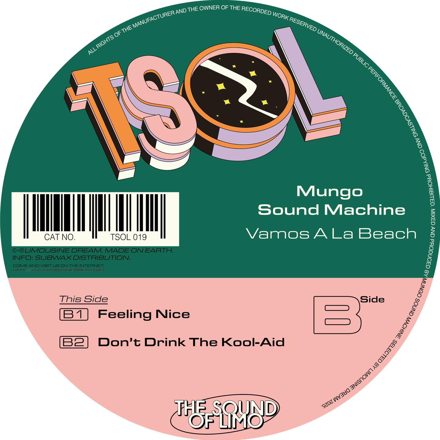 Mungo Sound Machine - Vamos A La Beach | Limousine Dream (TSOL019) - main Mungo Sound Machine - Vamos A La Beach | Limousine Dream (TSOL019) - main