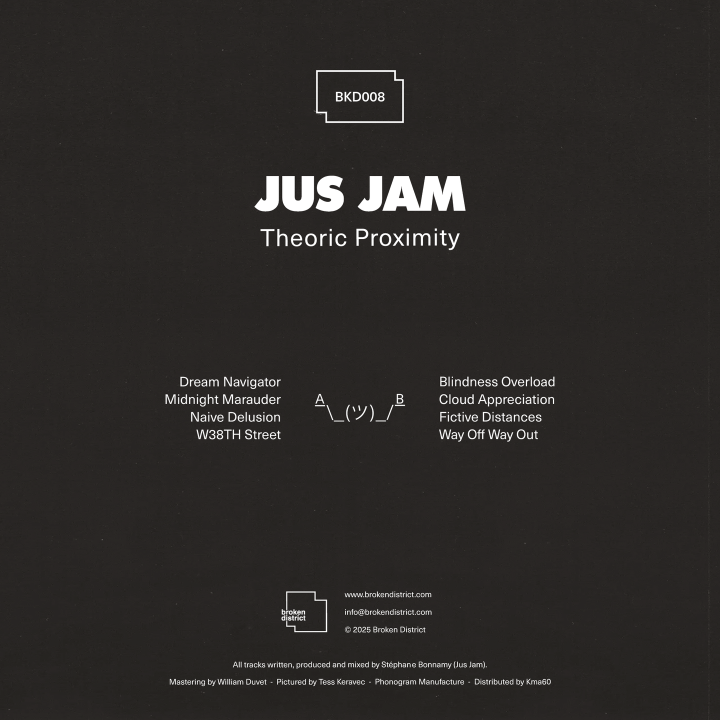 Jus Jam - Theoric Proximity | Broken District (BKD008) - 2 Jus Jam - Theoric Proximity | Broken District (BKD008) - 2