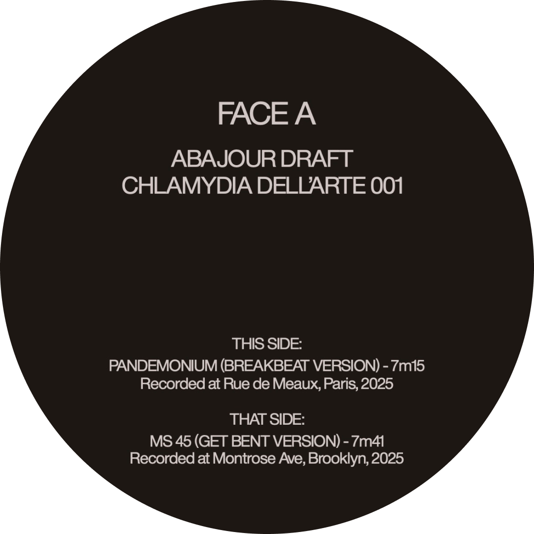 Abajour - Abajour Draft | Chlamydia Dell’Arte Records (CDAREC-001) - 3