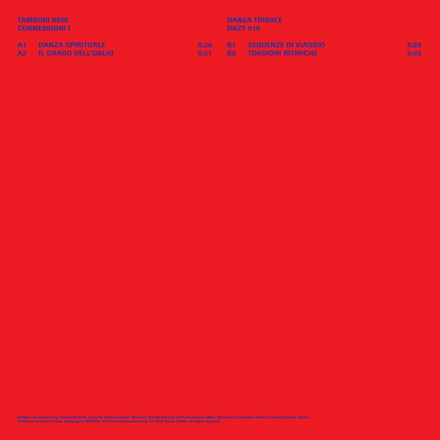 Tamburi Neri - Connessioni I | Danza Tribale (DNZT019) - 2 Tamburi Neri - Connessioni I | Danza Tribale (DNZT019) - 2