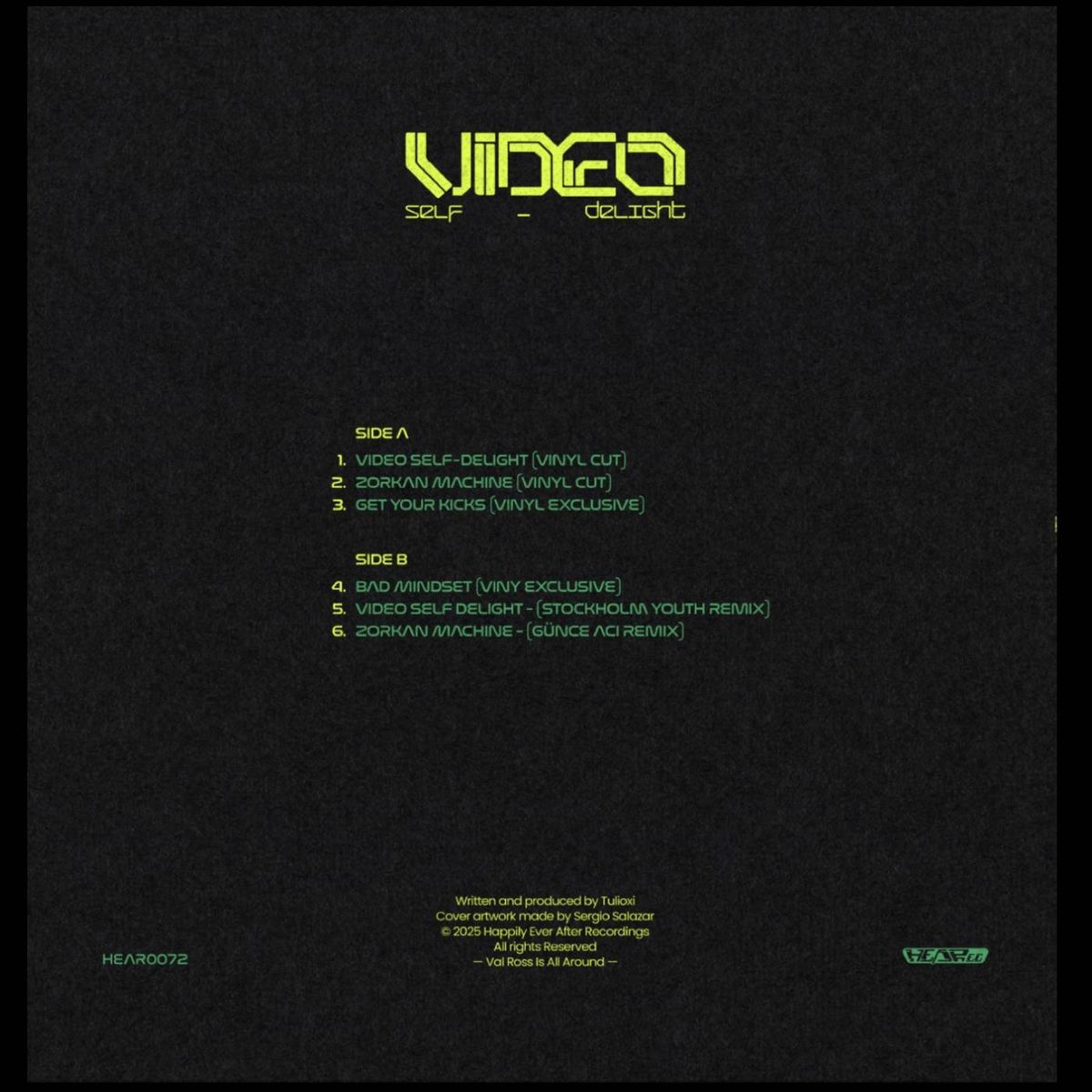 Tulioxi - Video Self-Delight | HEARec (HEAR0072) - 2 Tulioxi - Video Self-Delight | HEARec (HEAR0072) - 2