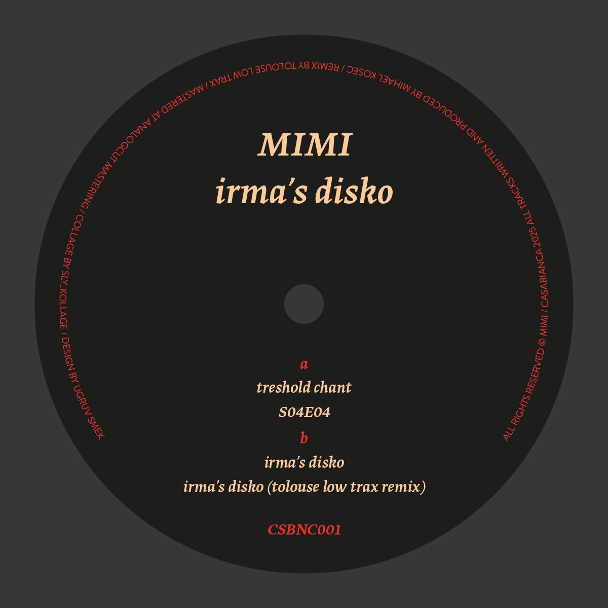 MIMI - Irma’s Disko | Casabianca (CSBNC001) - main