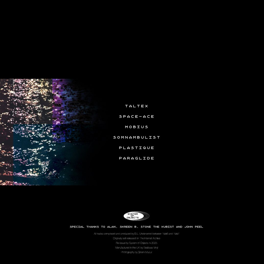 B.L. Underwood - Selected Works 96-97 | System Of Objects (SOO TROIS) - 2