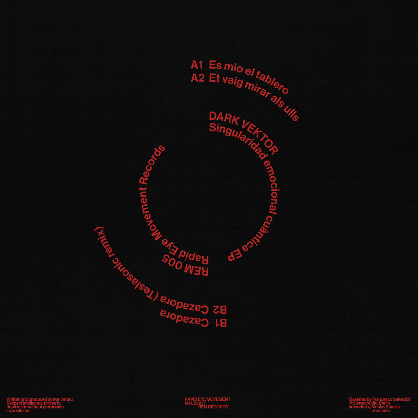 Dark Vektor - Singularidad Emocional Cuàntica EP | Rapid Eye Movement Records. (REM005) - main