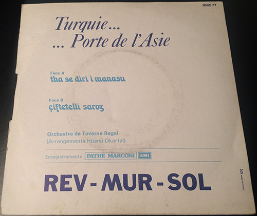 Orchestre De Taverne Regal - Tha Se Diri I Manasu / Çiftetelli Saroz | Not On Label (RMS 77) - 2 Orchestre De Taverne Regal - Tha Se Diri I Manasu / Çiftetelli Saroz | Not On Label (RMS 77) - 2