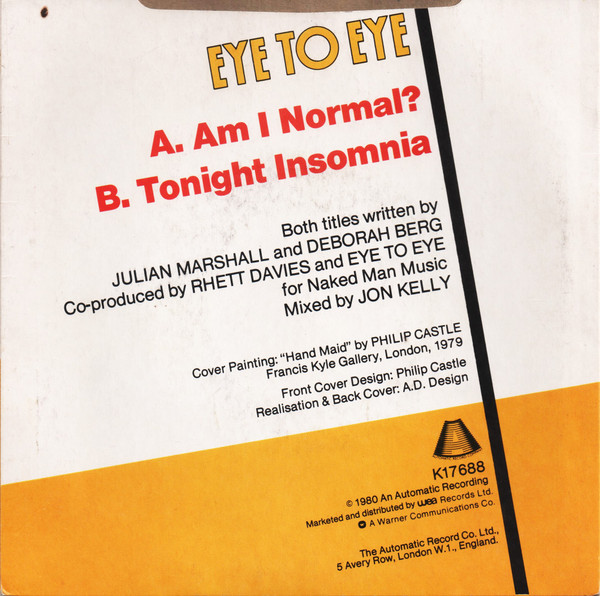 Eye To Eye - Am I Normal? | Automatic Record Co. (K 17688) - 2