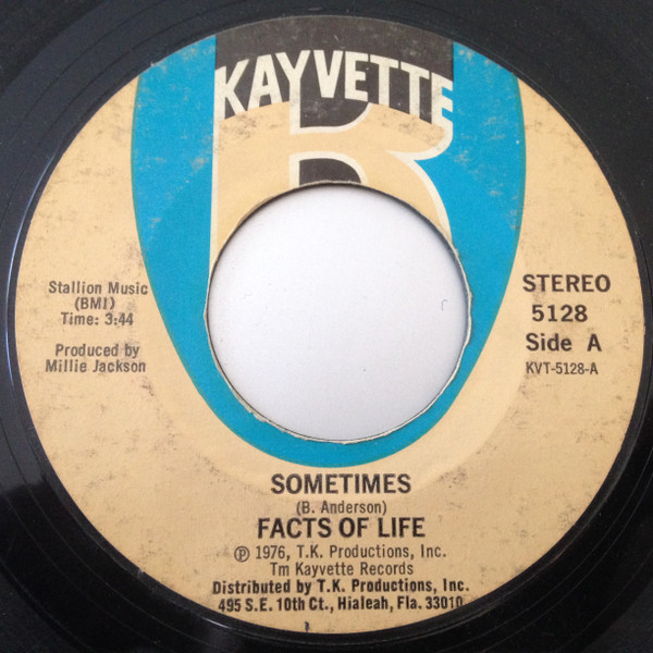 Facts Of Life - Sometimes / Love Is The Final Truth | Kayvette (5128) - main