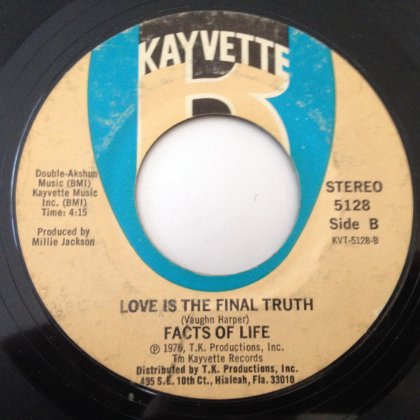 Facts Of Life - Sometimes / Love Is The Final Truth | Kayvette (5128) - 2